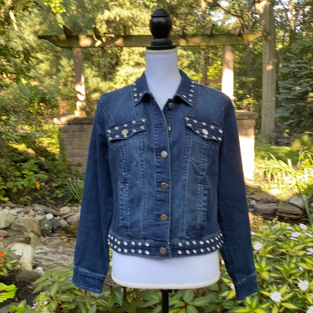 G.I.L.I. Denim Diamond Studded Jacket